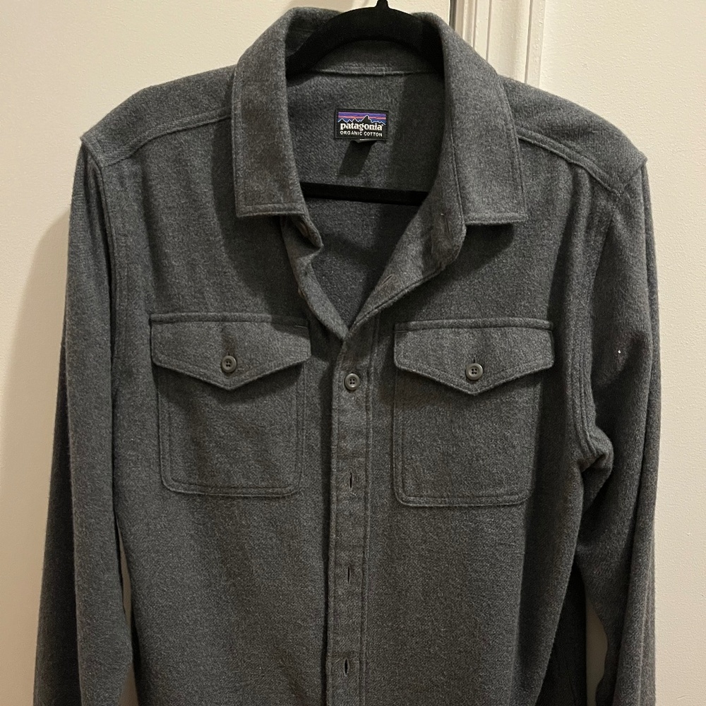 Patagonia Fjord Flannel Whole Weave Forge Grey